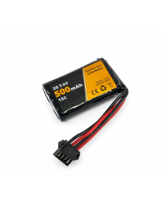 Volantex Li-Ion 7.4V (2s) 500mAh - JST SM 4-pin-stik