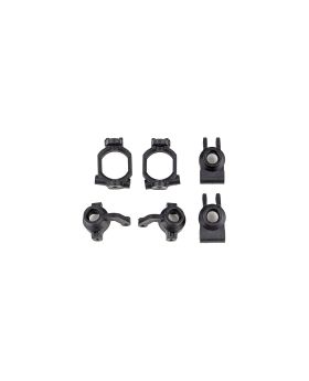 Caster and steering block set