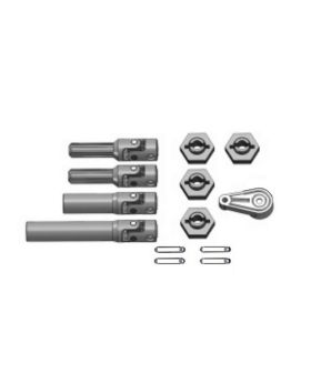 A. Telescopie Main Drive Shaft Set B. Wheel Hex With Pin C. Servo Hex D. Pin 1.5 x 10