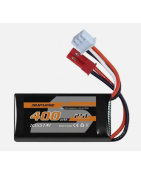 VOLANTEX Li-Po 7.4V 400mAh - JST 2-pin-stik