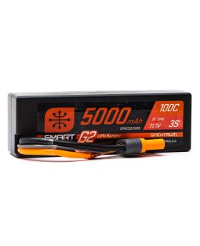 Spektrum Li-Po 11,1V (3s) 5000mAh 100C Smart G2 - IC5-stik