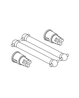 Rear drive shafts assembly