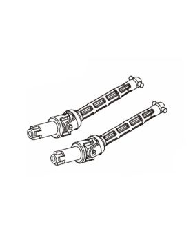 Front universal driver shafts
