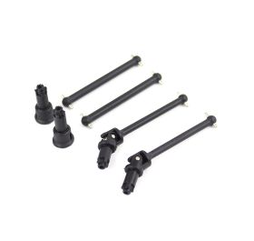 Driveshafts front og rear