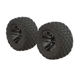 dBoots Fortress MT Tire Set Glued Gun Metal