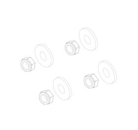 M4 Self-lock Nut w Washer 4PCS