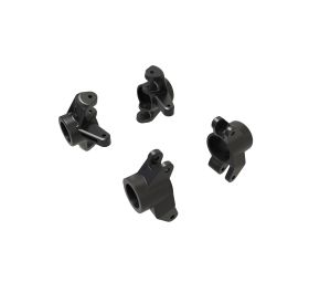 Front and rear steering knuckles