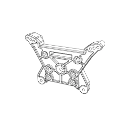 Rear shock absorber frame