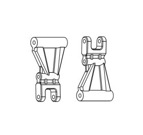 Rear lower suspension arms