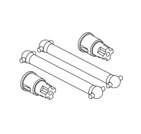 Rear drive shafts assembly
