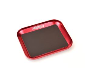 Screw and nut plate with magnet